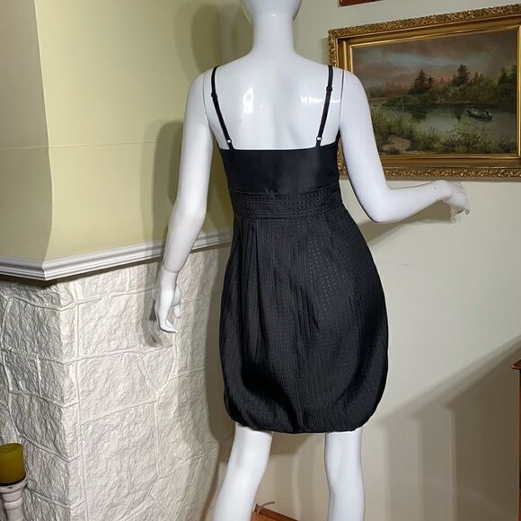 BCBG Paris LBD Black Cocktail Mini Dress - Picture 3 of 12